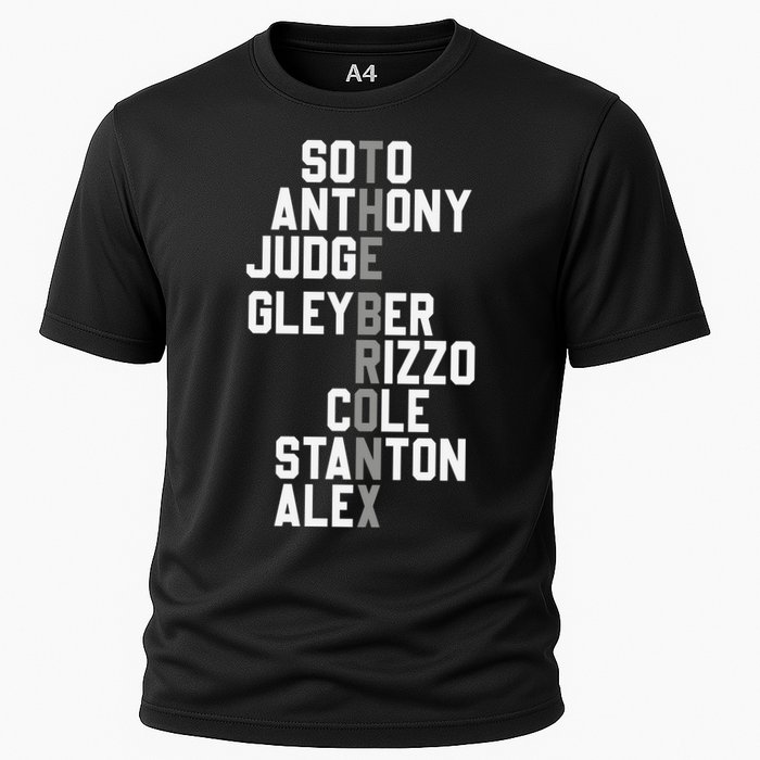 New York Baseball Player Name Cooling Performance Crew T-Shirt