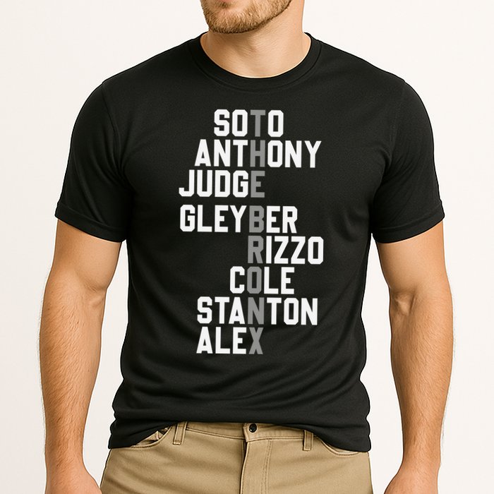 New York Baseball Player Name Cooling Performance Crew T-Shirt