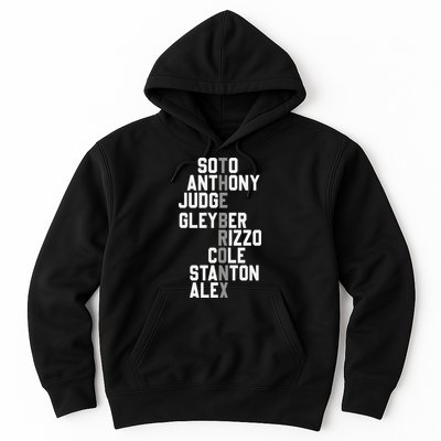 New York Baseball Player Name Hoodie