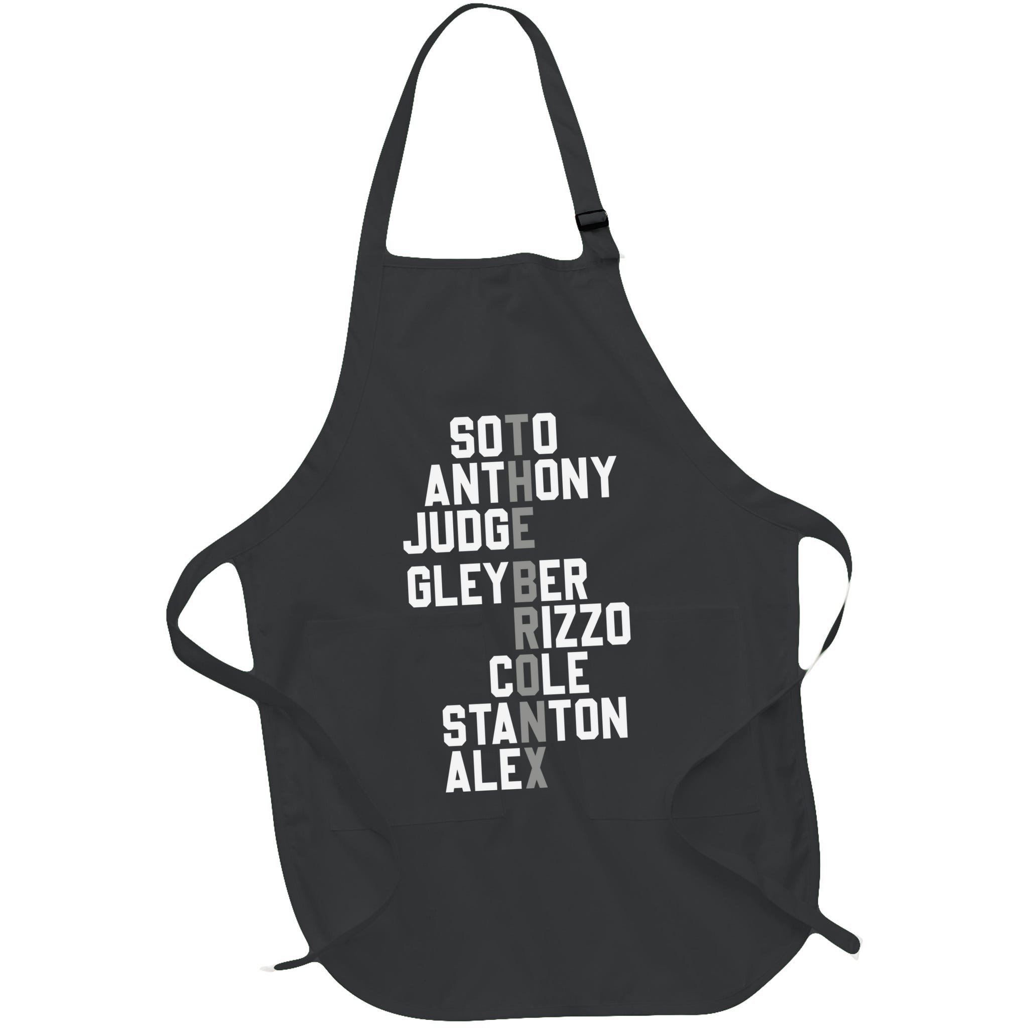 New York Baseball Player Name Apron