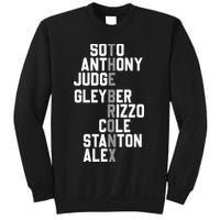 New York Baseball Player Name Sweatshirt