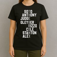New York Baseball Player Name T-Shirt