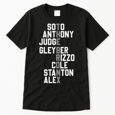 New York Baseball Player Name Tall T-Shirt