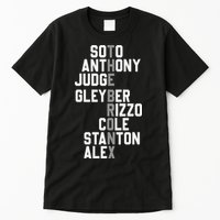 New York Baseball Player Name Tall T-Shirt