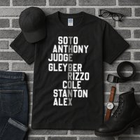 New York Baseball Player Name Tall T-Shirt