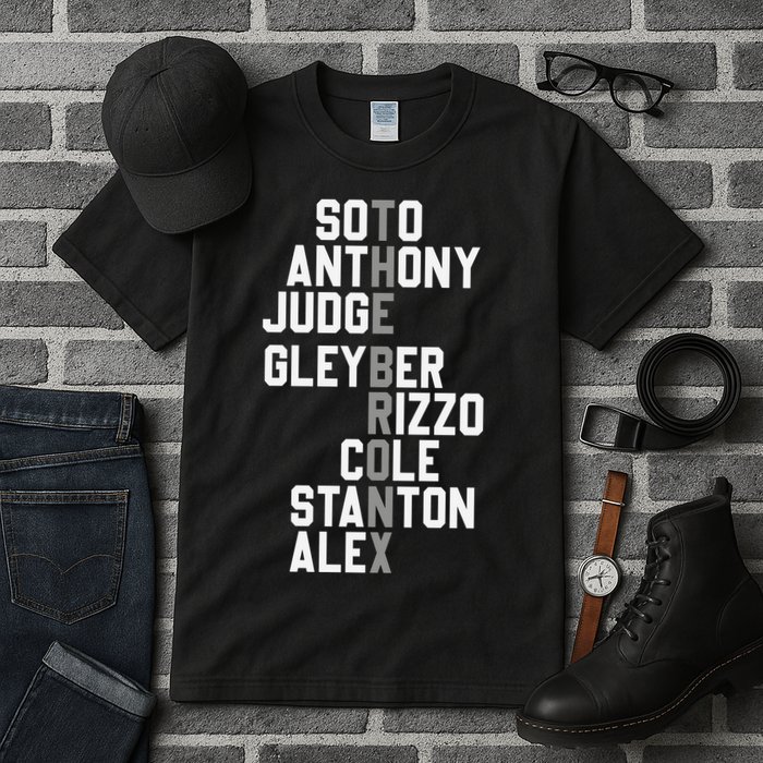 New York Baseball Player Name Tall T-Shirt