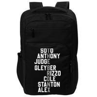 New York Baseball Player Name Impact Tech Backpack