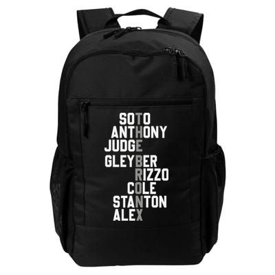 New York Baseball Player Name Backpack
