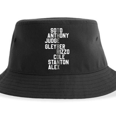 New York Baseball Player Name Sustainable Bucket Hat