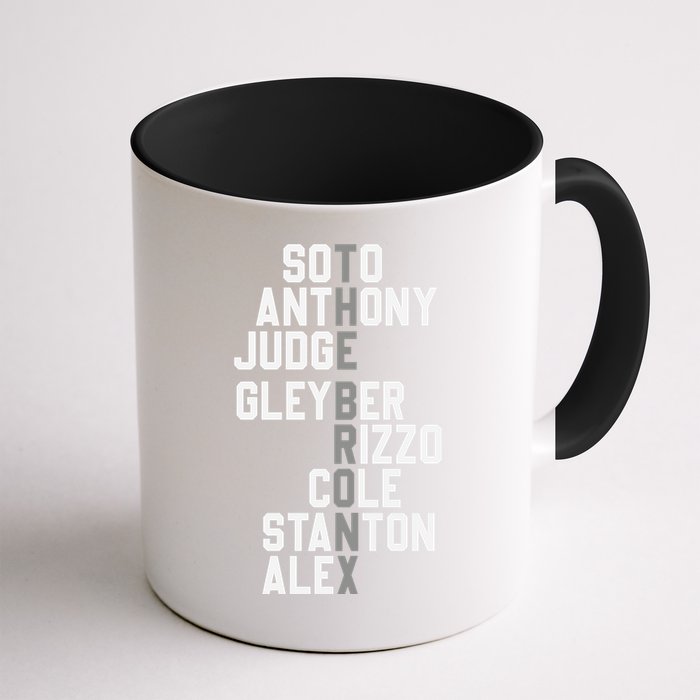 New York Baseball Player Name Mug