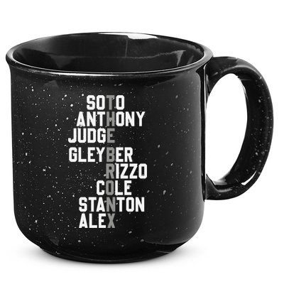 New York Baseball Player Name 15oz Campfire Ceramic Mug