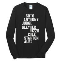 New York Baseball Player Name Tall Long Sleeve T-Shirt