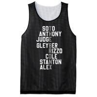 New York Baseball Player Name Mesh Reversible Basketball Jersey Tank