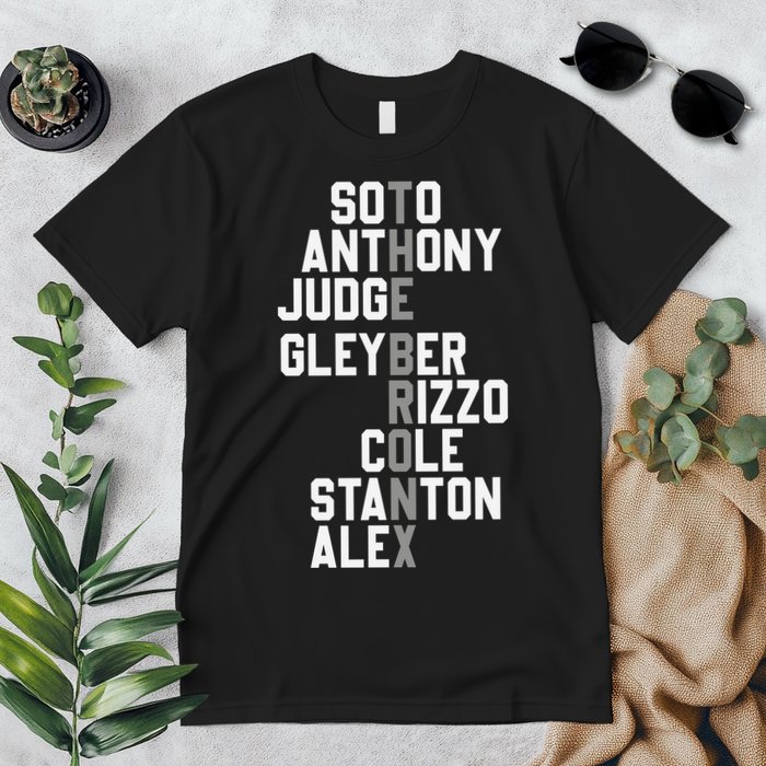 New York Baseball Player Name Premium T-Shirt