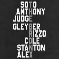 New York Baseball Player Name 25L Jumbo Tote