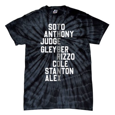 New York Baseball Player Name Tie-Dye T-Shirt