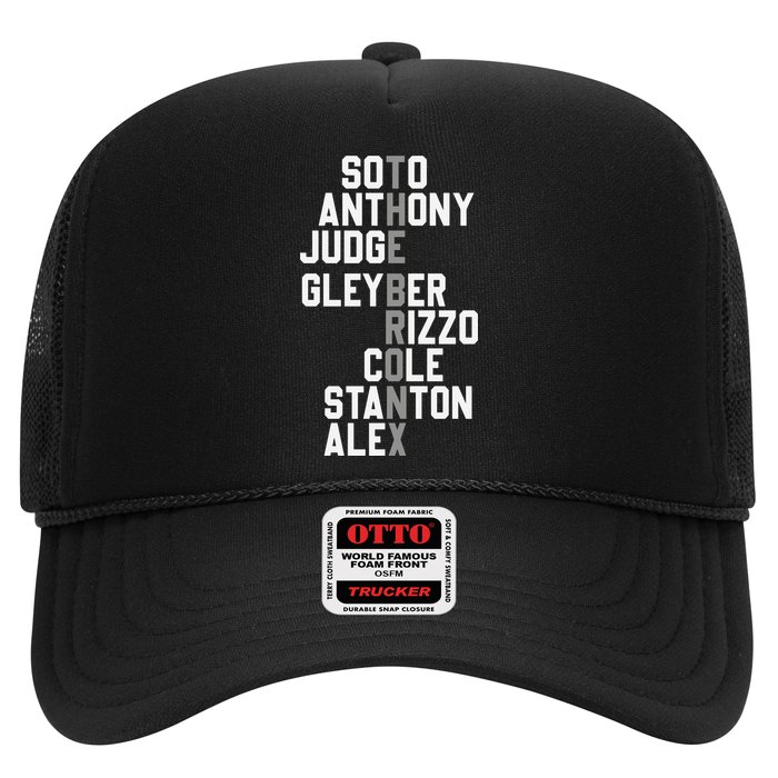New York Baseball Player Name Hat