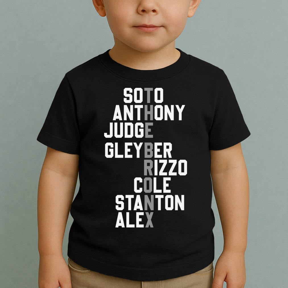 New York Baseball Player Name Toddler T-Shirt