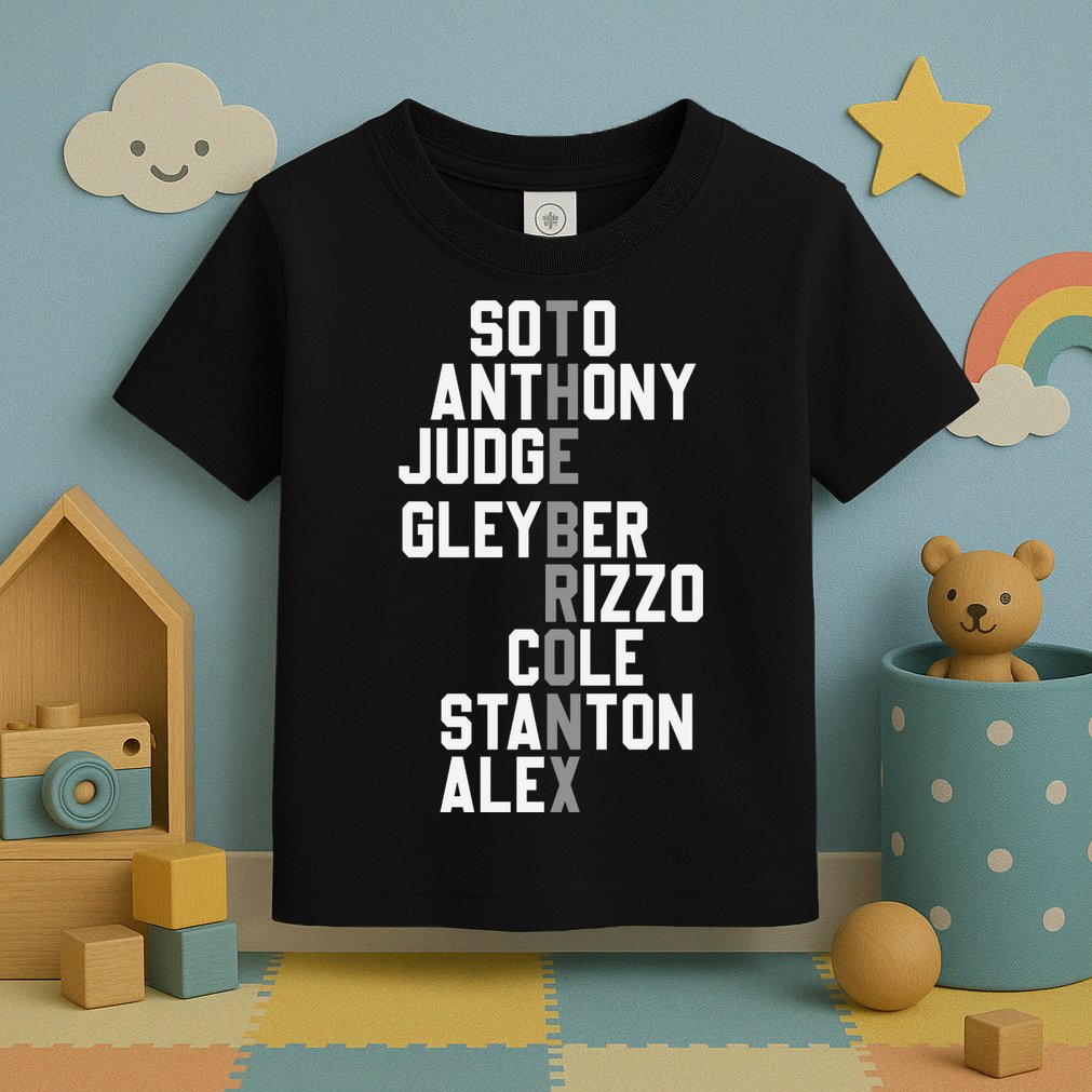 New York Baseball Player Name Toddler T-Shirt