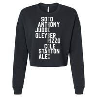 New York Baseball Player Name Cropped Pullover Crew