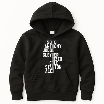New York Baseball Player Name Kids Hoodie
