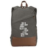 New York Baseball Player Name Cotton Canvas Backpack