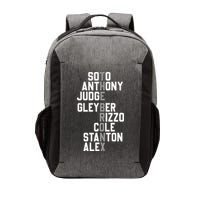 New York Baseball Player Name Vector Backpack
