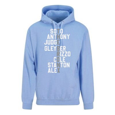 New York Baseball Player Name Unisex Surf Hoodie