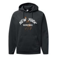 New York Basketball Jersey Performance Fleece Hoodie