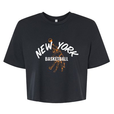 New York Basketball Jersey Bella+Canvas Jersey Crop Tee