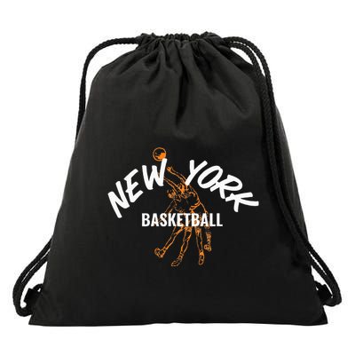New York Basketball Jersey Drawstring Bag