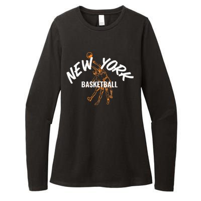 New York Basketball Jersey Womens CVC Long Sleeve Shirt