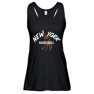 New York Basketball Jersey Ladies Essential Flowy Tank