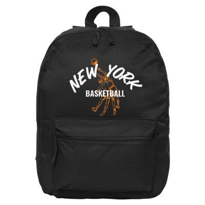 New York Basketball Jersey 16 in Basic Backpack