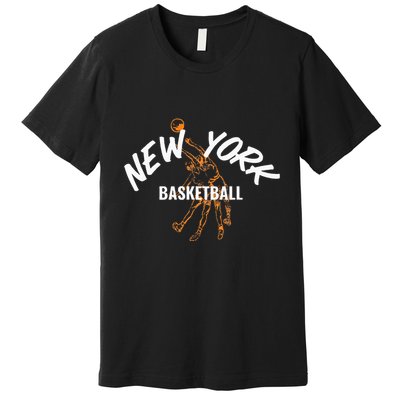 New York Basketball Jersey Premium T-Shirt