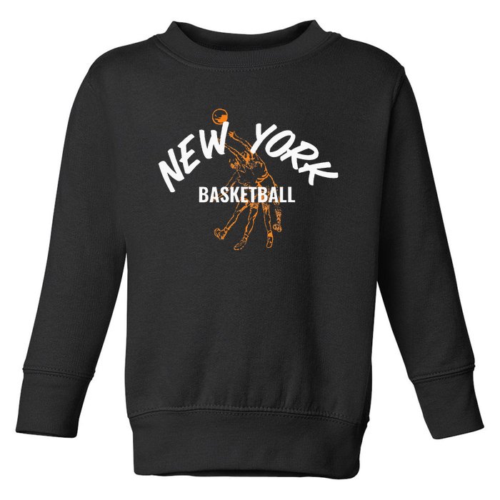 New York Basketball Jersey Toddler Sweatshirt