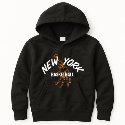 New York Basketball Jersey Kids Hoodie