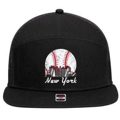 New York Baseball NY 7 Panel Mesh Trucker Snapback Hat
