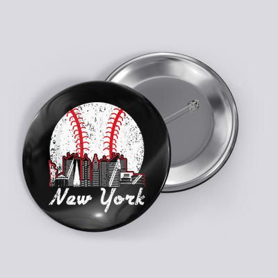 New York Baseball NY Button