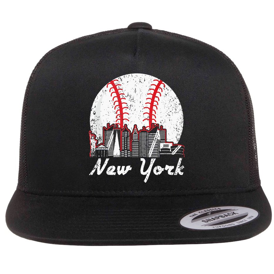 New York Baseball NY Flat Bill Trucker Hat