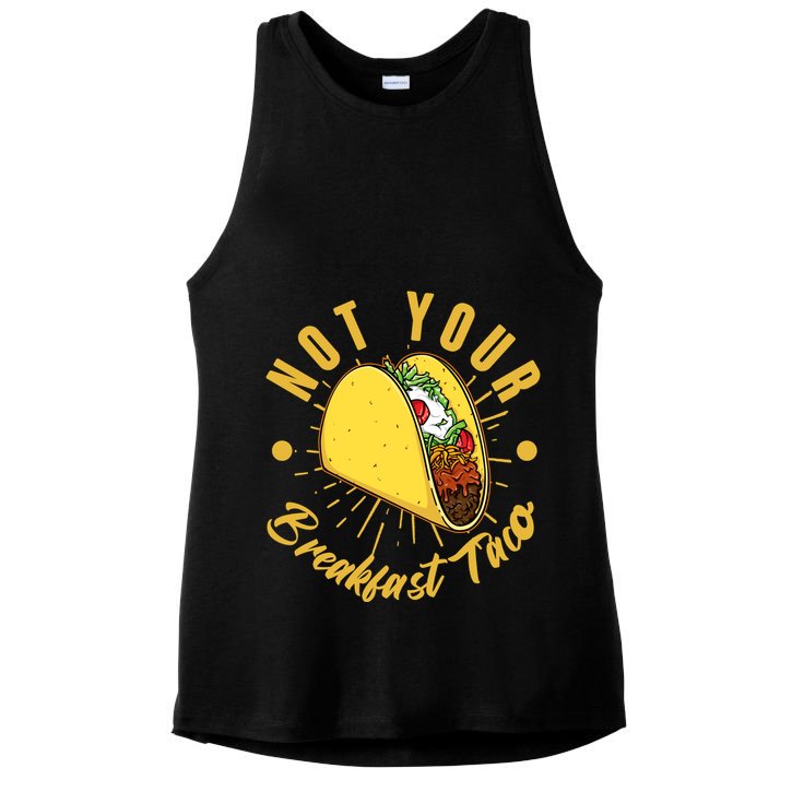 Not Your Breakfast Taco Ladies PosiCharge Tri-Blend Wicking Tank