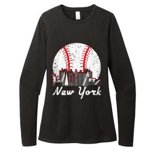 New York Baseball NY Womens CVC Long Sleeve Shirt