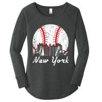 New York Baseball NY Women's Perfect Tri Tunic Long Sleeve Shirt