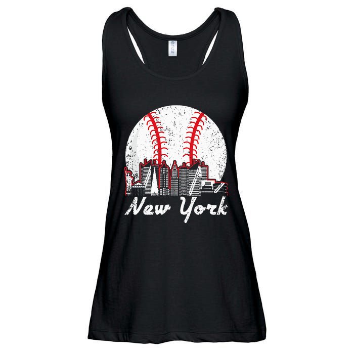 New York Baseball NY Ladies Essential Flowy Tank