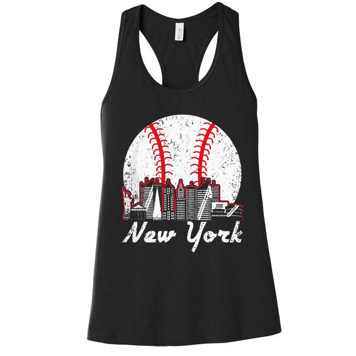 New York Baseball NY Women's Racerback Tank