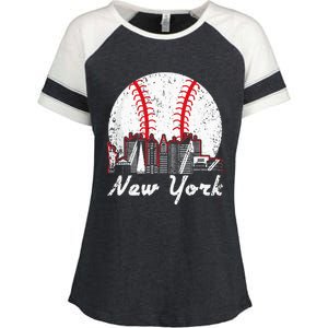 New York Baseball NY Enza Ladies Jersey Colorblock Tee