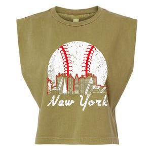 New York Baseball NY Garment-Dyed Women's Muscle Tee