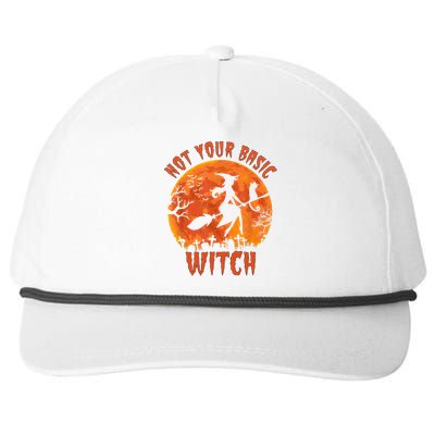 Not Your Basic Witch Funny Halloween Costume Gift Snapback Five-Panel Rope Hat