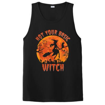 Not Your Basic Witch Funny Halloween Costume Gift PosiCharge Competitor Tank