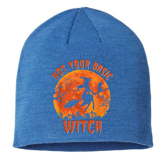 Not Your Basic Witch Funny Halloween Costume Gift Sustainable Beanie